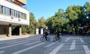 Nemanja Rotar, član Gradskog veća, i Predrag Živković, zamenik gradonačelnika
